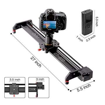 GVM Great Video Maker Motorized Camera Slider Video Rail Track Dolly with Controller Video Shooting ...