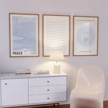 Blue Aura Wall Art - Set of 3 Trendy Canvas Prints