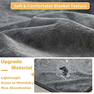 Dog Pee Pad Washable Extra Large, 72x72 Instant Absorb Training Pads, Non-Slip Pet Playpen Mat Water...