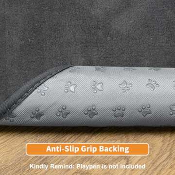 Dog Pee Pad Washable Extra Large, 72x72 Instant Absorb Training Pads, Non-Slip Pet Playpen Mat Waterproof Reusable Floor Mat for Puppy, Senior Dog Whelping Incontinence Housebreaking