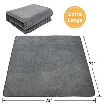 Dog Pee Pad Washable Extra Large, 72x72 Instant Absorb Training Pads, Non-Slip Pet Playpen Mat Waterproof Reusable Floor Mat for Puppy, Senior Dog Whelping Incontinence Housebreaking