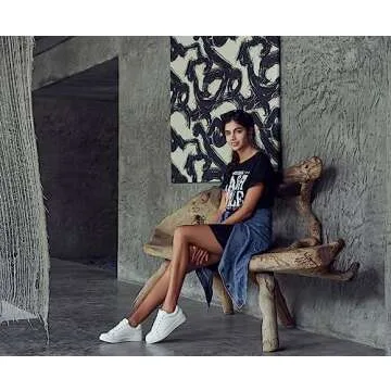 Stylish Vepose Women’s White Casual Sneakers for Comfort