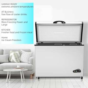 Energy Saving 14 Cu Ft Chest Freezer for Restaurants