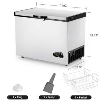 Energy Saving 14 Cu Ft Chest Freezer for Restaurants