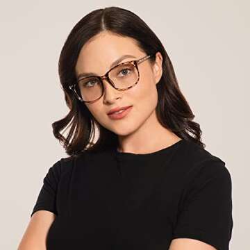 Cyxus Blue Light Blocking Glasses Women Men Computer Gaming Square Glasses UV400 Protection Anti Eyestrain