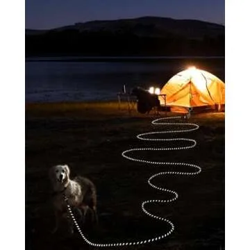 Joytale Long Leash for Dogs, Training Leash with Removable Padded Handle, Double Hook, 15FT/30FT/50FT/65FT Dog Obedience Recall Training Agility Lead for Play, Camping, Backyard Tie Out, Black, 15FT