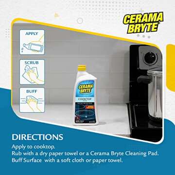 Cerama Bryte Cooktop Cleaner for All Smooth Surfaces