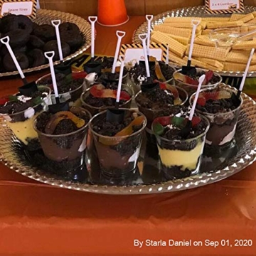 Z ZICOME Novelty Plastic Shovel Spoons Set of 50