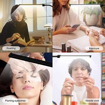 JCOTTON Bright LED Floor Lamp Adjustable Gooseneck Standing Eyelash Light for Eyelash Extensions Facial Spa Salon Makeup Task Reading lamp