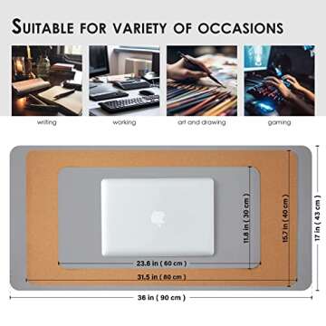 Eco-Friendly Dual-Sided Cork Desk Mat For Home Office