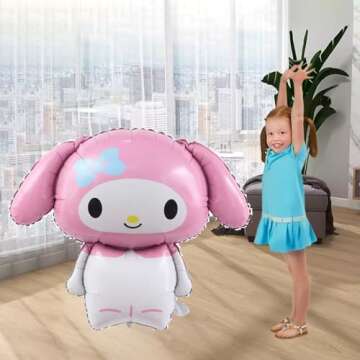 Cute Cartoon Anime Balloon Doll for Party Decorations