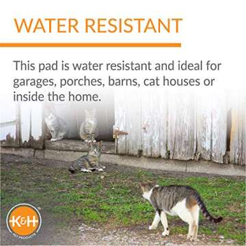 K&H Heated Extreme Weather Outdoor Kitty Pad - Pet Comfort