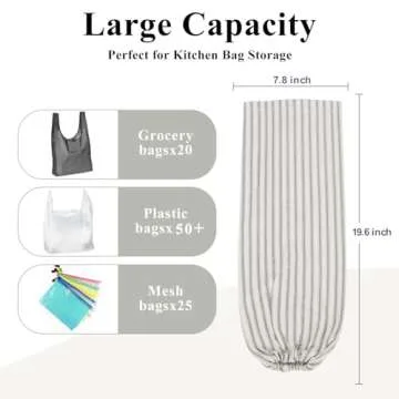 TOGETRUE Plastic Bag Holder, Versatile and Stylish Organizer