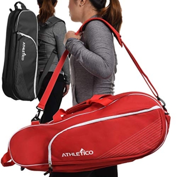 Athletico 6 Racquet Tennis Bag for Players of All Levels