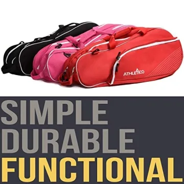 Athletico 6 Racquet Tennis Bag for Players of All Levels