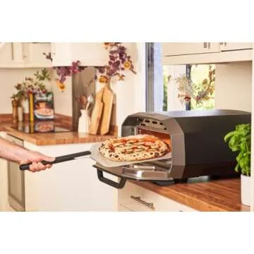 ooni 12' Aluminium Metal Pizza Peel - 12 Inch Lightweight Peel with Long Handle, Rectangle Pizza Turner