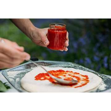 ooni 12' Aluminium Metal Pizza Peel - 12 Inch Lightweight Peel with Long Handle, Rectangle Pizza Turner