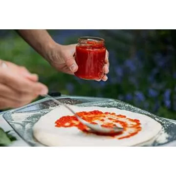 ooni 12' Aluminium Metal Pizza Peel - 12 Inch Lightweight Peel with Long Handle, Rectangle Pizza Turner