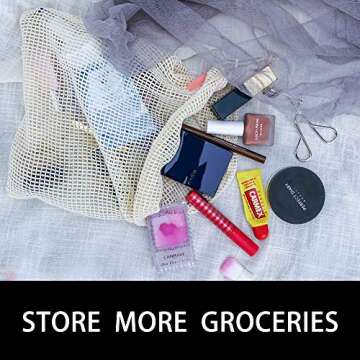 Eco-Friendly Reusable Organic Cotton Mesh Produce Bags