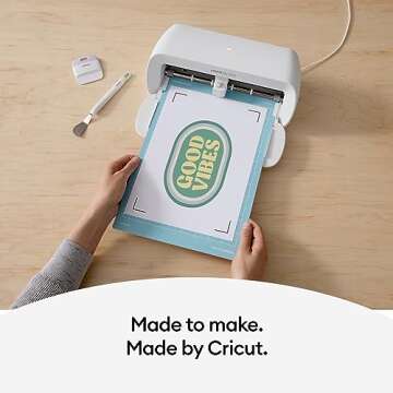 Cricut Printable Iron-On Vinyl for Light Fabric Bundle - Heat Transfer Paper for Custom Shirt Making...