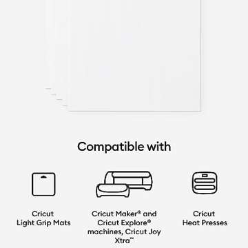 Cricut Printable Iron-On Vinyl for Light Fabric Bundle - Heat Transfer Paper for Custom Shirt Making, Durable HTV Materials for Creating Custom Printable Designs for Bags, For Use with Inkjet Printers