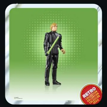 STAR WARS Retro Collection Luke Skywalker (Jedi Academy), The Book of Boba Fett 3.75 Inch Collectible Action Figures, Ages 4 and Up