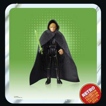 STAR WARS Retro Collection Luke Skywalker (Jedi Academy), The Book of Boba Fett 3.75 Inch Collectible Action Figures, Ages 4 and Up