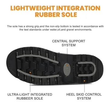 SAFETY LOONG Waterproof Steel Toe Boots for Men
