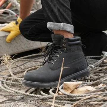 SAFETY LOONG Waterproof Steel Toe Boots for Men