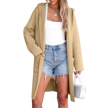 ANRABESS Women Cardigan Open Front Oversized Casual Knit Hoodie Sweater Coatigan Lady Coat 2024 Fall...