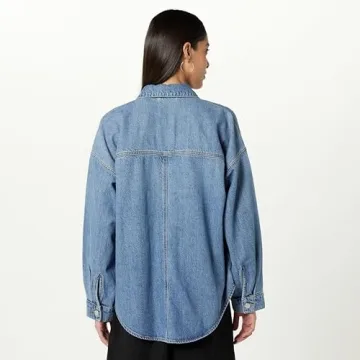 Stylish Slip-on Drop Women's Denim Shirt Jacket