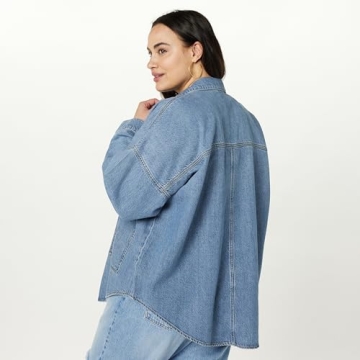 Stylish Slip-on Drop Women's Denim Shirt Jacket