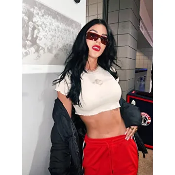 Trendy SENMARIES Rimless Y2K Sunglasses for All