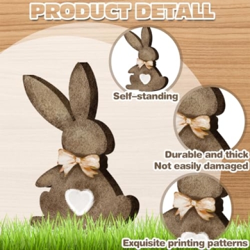 Charming Wooden Easter Bunny Decor for Celebrations