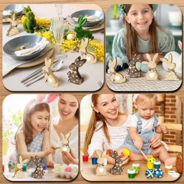 Charming Wooden Easter Bunny Decor for Celebrations