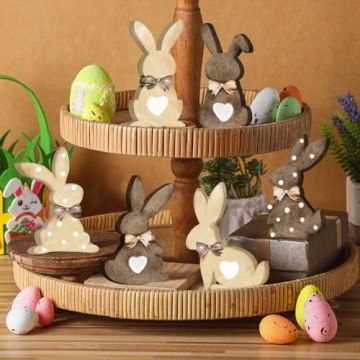 Charming Wooden Easter Bunny Decor for Celebrations