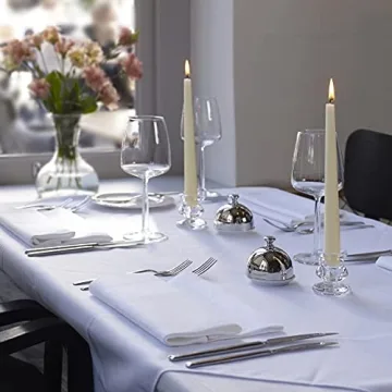 Bolsius Ivory Candles - Elegant Dripless Taper Candle Set