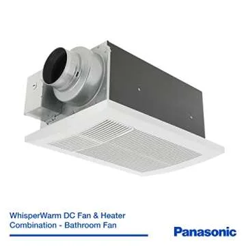 Panasonic FV-0511VH1 WhisperWarm DC Bathroom Fan with Heater - Comfort & Efficient Airflow