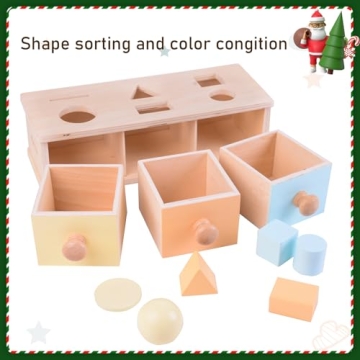 Montessori 3-in-1 Object Permanence Box Wooden Toy