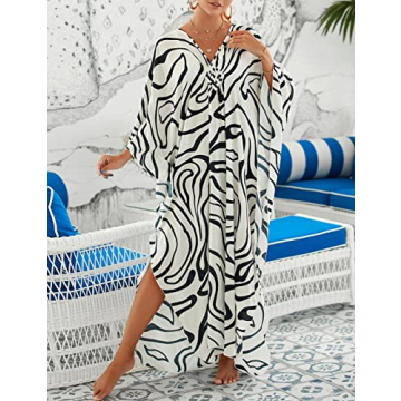 Bsubseach Plus Size Kaftan Dress for Women 2025