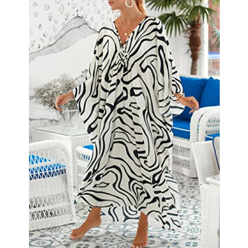 Bsubseach Plus Size Kaftan Dress for Women 2025