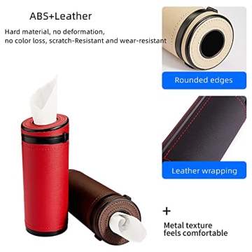 Elegant Cylinder Tissue Box for Car for Stylish Organization