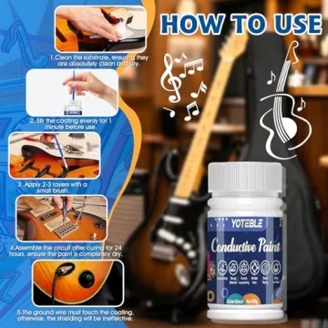 Conductive Guitar Shielding Paint for Noise Reduction