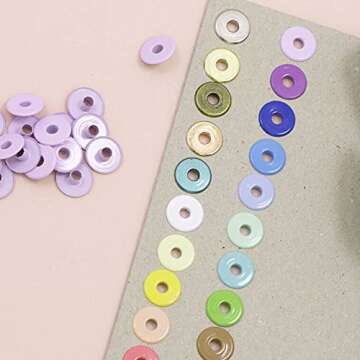 Craftelier - Pack of 40 Wide Eyelets Ideal for Card Making, Scrapbooking and Crafting | Suitable for...