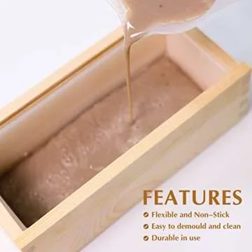 Small Rectangle Silicone Soap Mold for DIY Soap Making