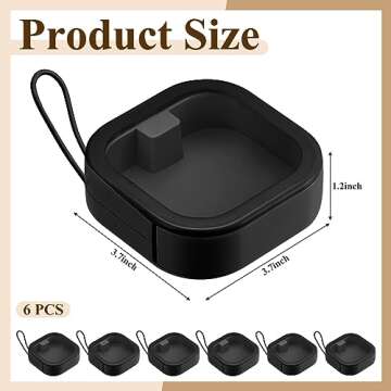 Kathfly 6 Pcs Hair Tie container Qtip Dispenser Organizer Hair Tie holder Travel Portable Qtip Bobby...