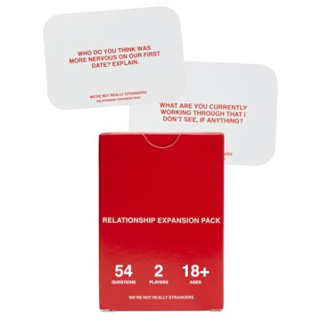 WE'RE NOT REALLY STRANGERS Relationship Expansion Pack Card Game – 54 Cards & Wild Cards – Conve...