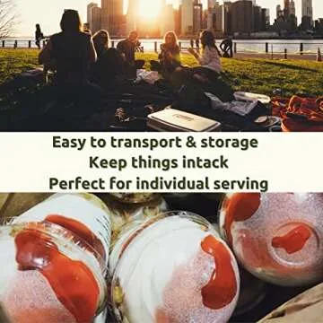 12 oz Clear Dome Lid Plastic Dessert Cups - 30 Sets