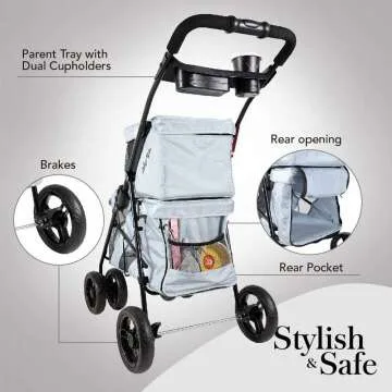 ibiyaya Double Pet Stroller for Dogs & Cats