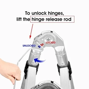 Bowoshen Telescopic Ladder 16.5ft - Safe & Portable